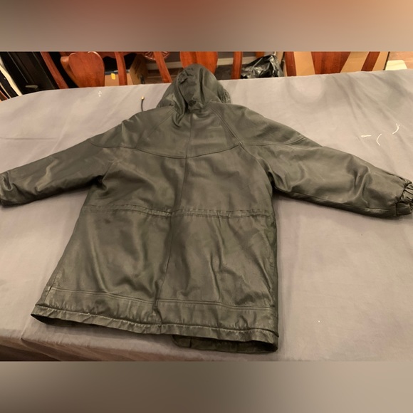 Real Leather/Faux Fur lined coat women’s size XL - Picture 4 of 7